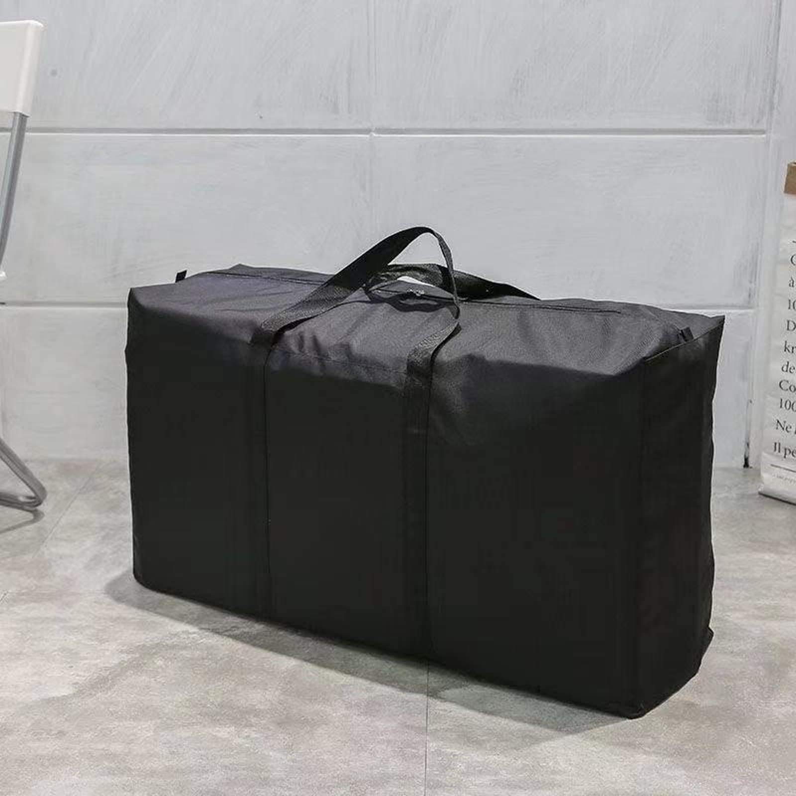 Unisex Large Capacity Folding Duffle Bag for Travel, Gym & Weekend Getaways - Waterproof Oxford Fabric Storage Bag with Carry Handle - Perfect for Sports, Camping & Moving Luggage