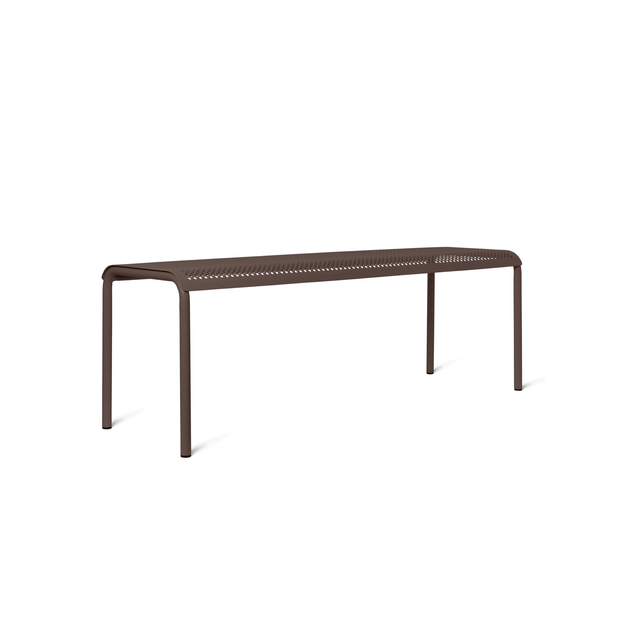 FERM LIVING Dapple Bench in Dark Chocolate - Modern Wooden Entryway Bench for Hallway, Living Room & Bedroom Decor