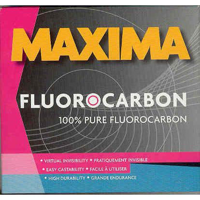 Maxima Fluorocarbon Fishing Line 200 Yards - High Strength, Low Visibility for Freshwater & Saltwater Fishing | Perfect for Bass, Trout, and Saltwater Game Fish
