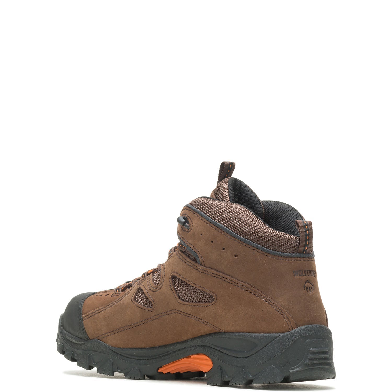 Hudson EH Steel Toe Work Boots for Men - Dark Brown Safety Shoes for Construction, Warehouse & Outdoor Work