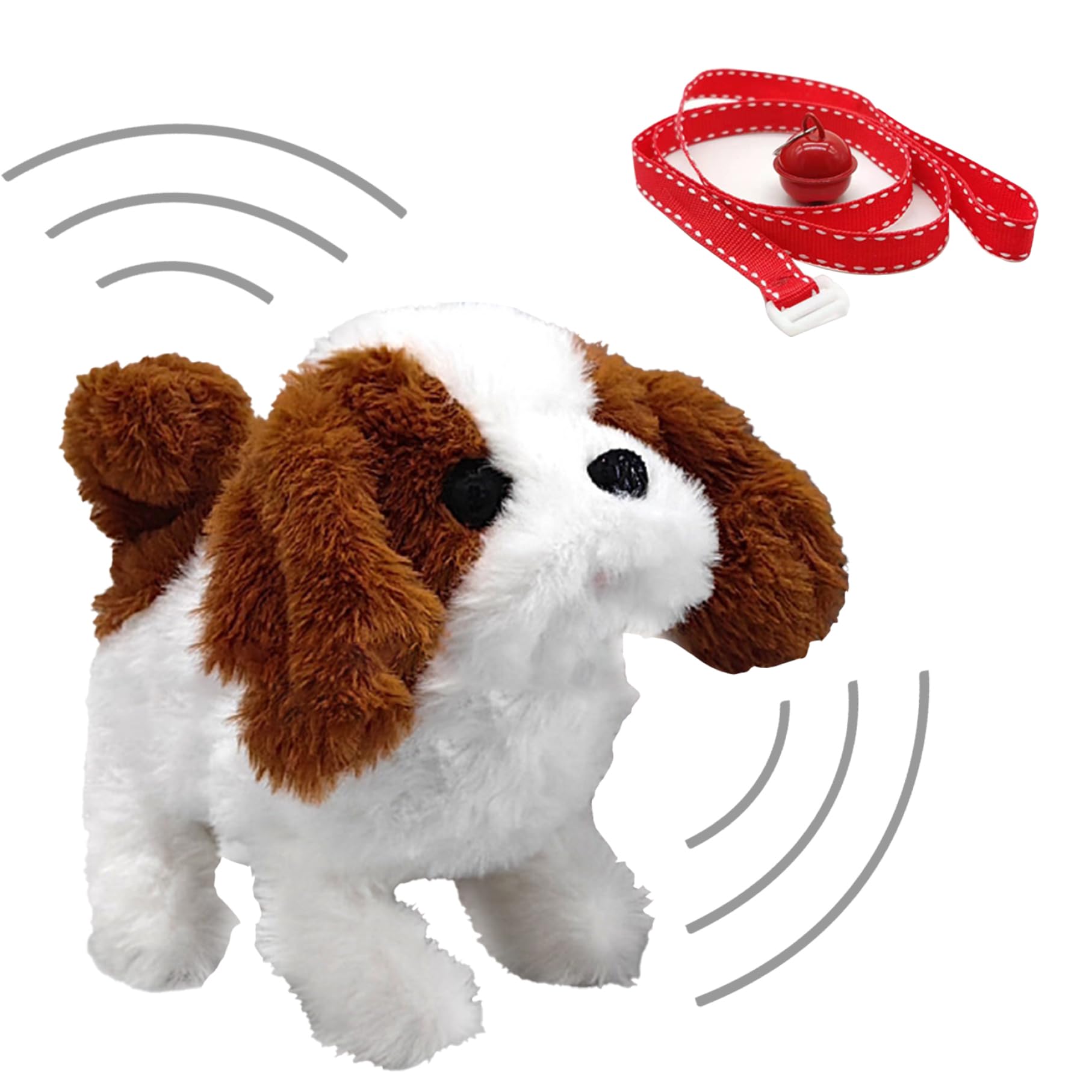 Electronic Toy Dog with Pulling Rope - Realistic Barking Saint Bernard for Kids Playtime