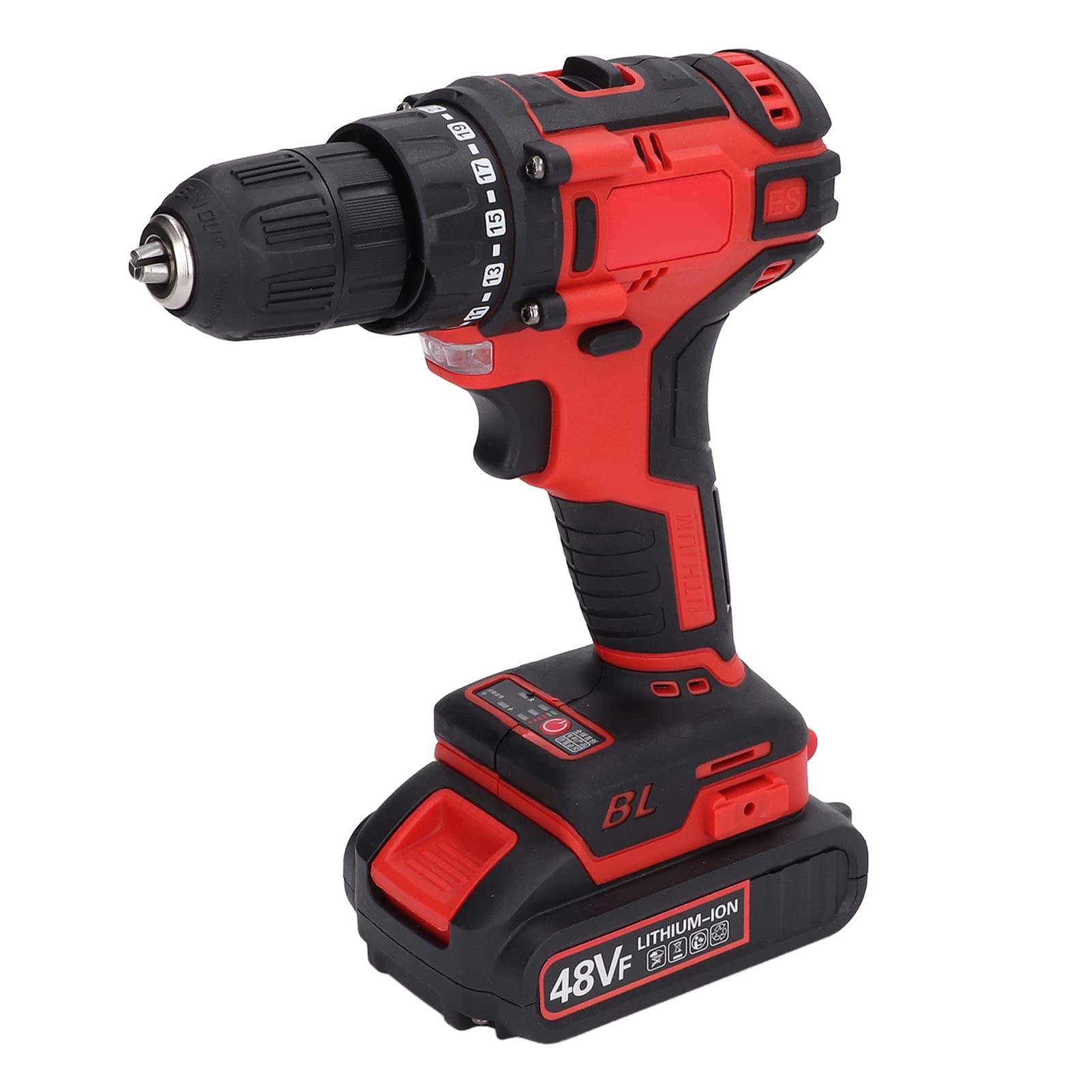 **Cordless Electric Impact Drill - Rechargeable, Stable Operation, Dual Speed for Metal & Woodworking | Perfect for DIY Projects & Professional Machinery Processing**