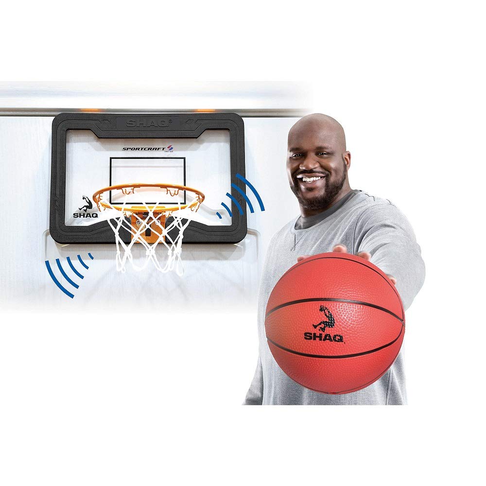 Sportcraft Over The Door Basketball Hoop with Scoreboard Sound Effects - Perfect for Indoor Basketball Games & Kids Playroom Activities