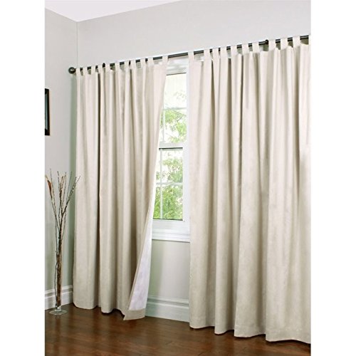 Commonwealth Insulating Thermal Blackout Curtains - Tab Top Panel Pair - Energy Efficient, Noise Reducing for Bedroom & Living Room