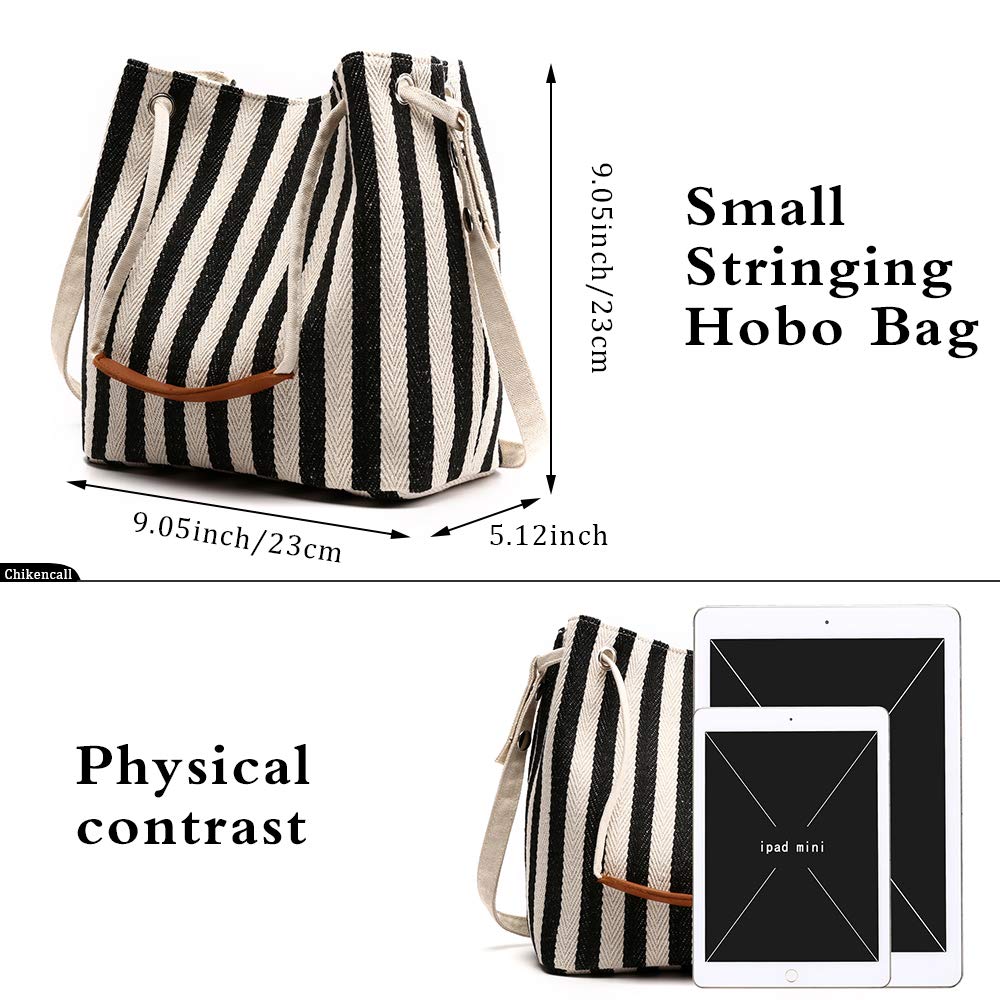 Women's Canvas Hobo Shoulder Bag - Stylish Crossbody Purse for Daily Use
