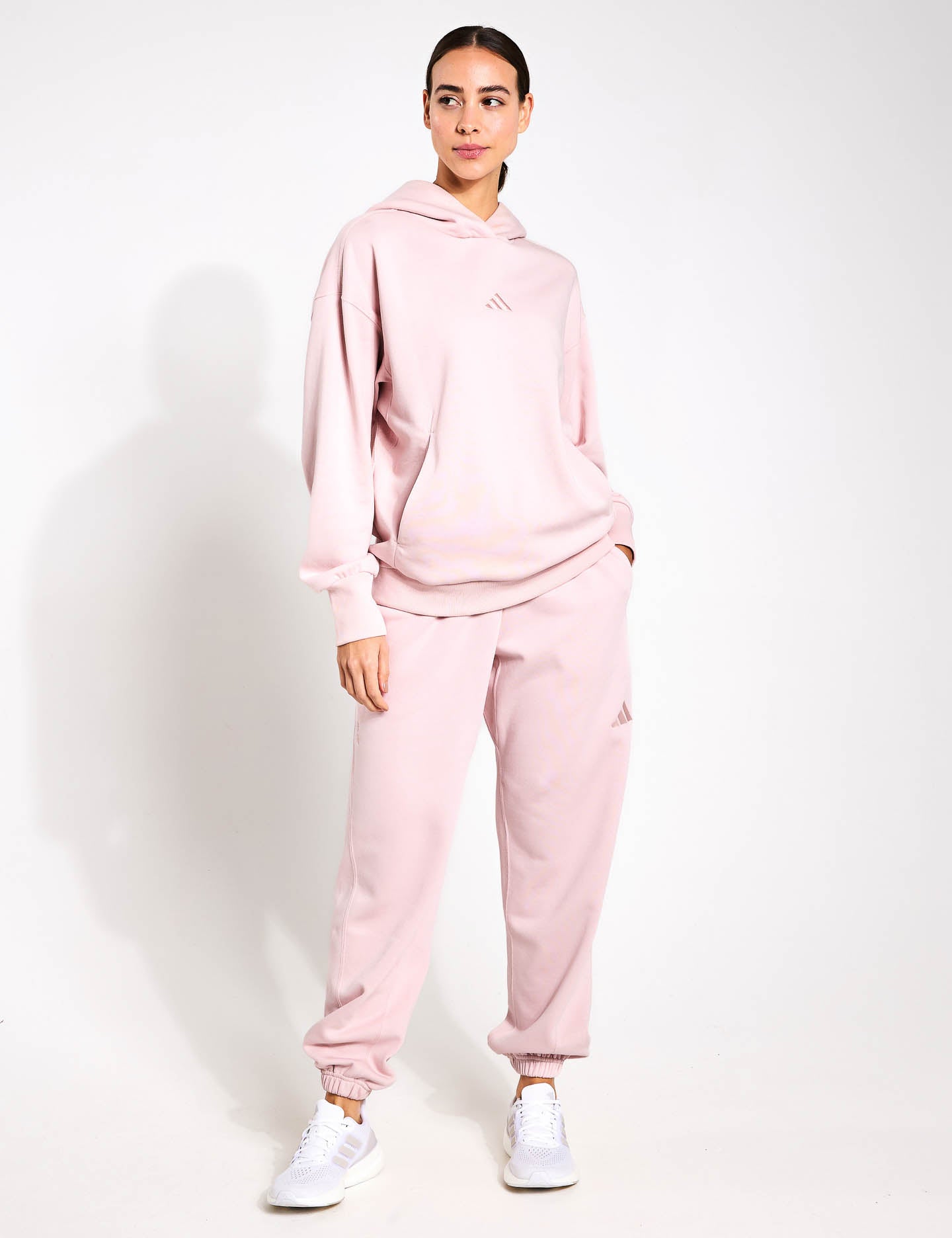 ALL SZN Fleece Loose Joggers for Women - Cozy Sandy Pink Sweatpants for Lounge, Yoga & Running | Soft Casual Winter Pants
