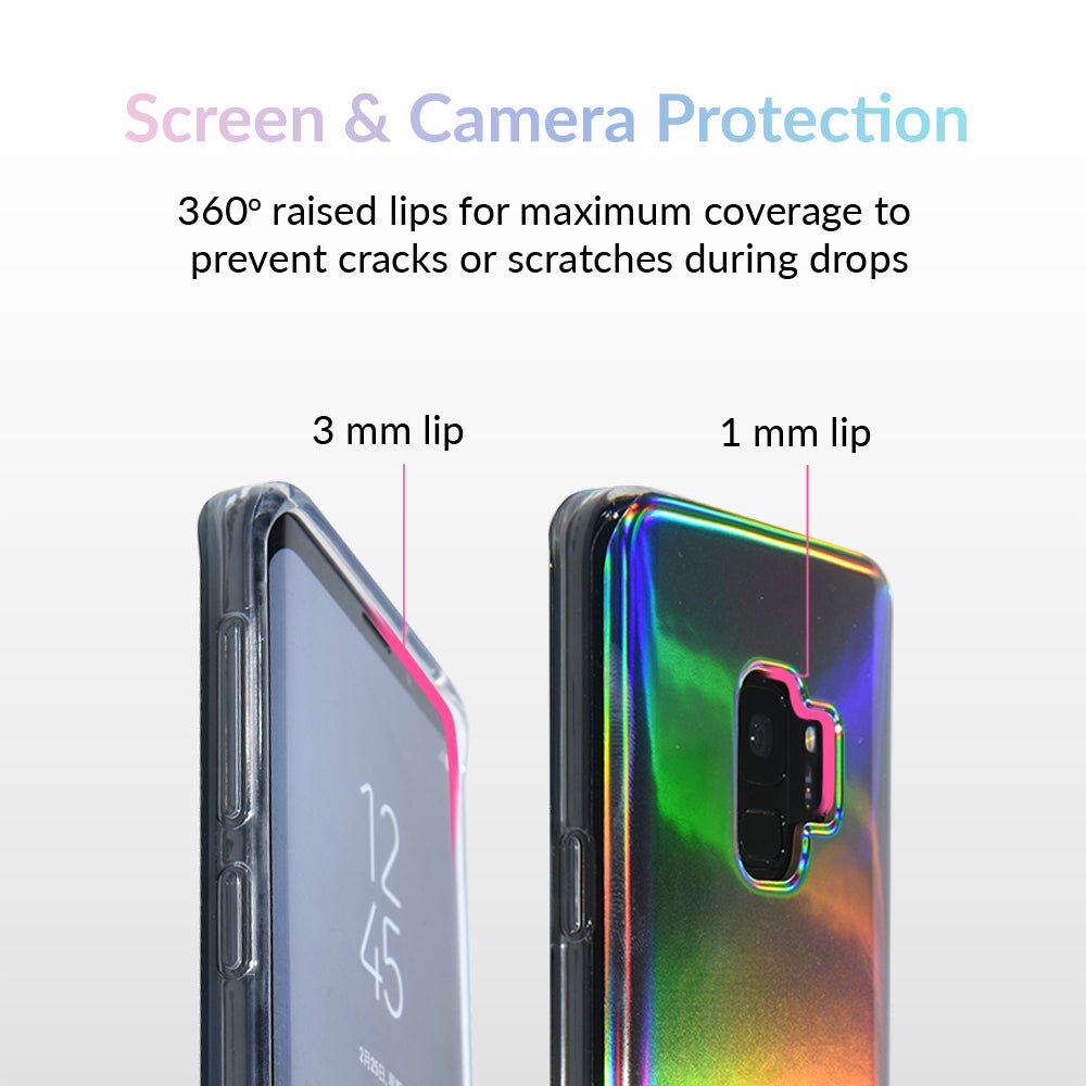 Holo Nebula Samsung Galaxy Phone Case - Protective Cover for Galaxy S21/S22/S23 - Durable Shockproof Slim Design - Perfect for Everyday Use & Travel