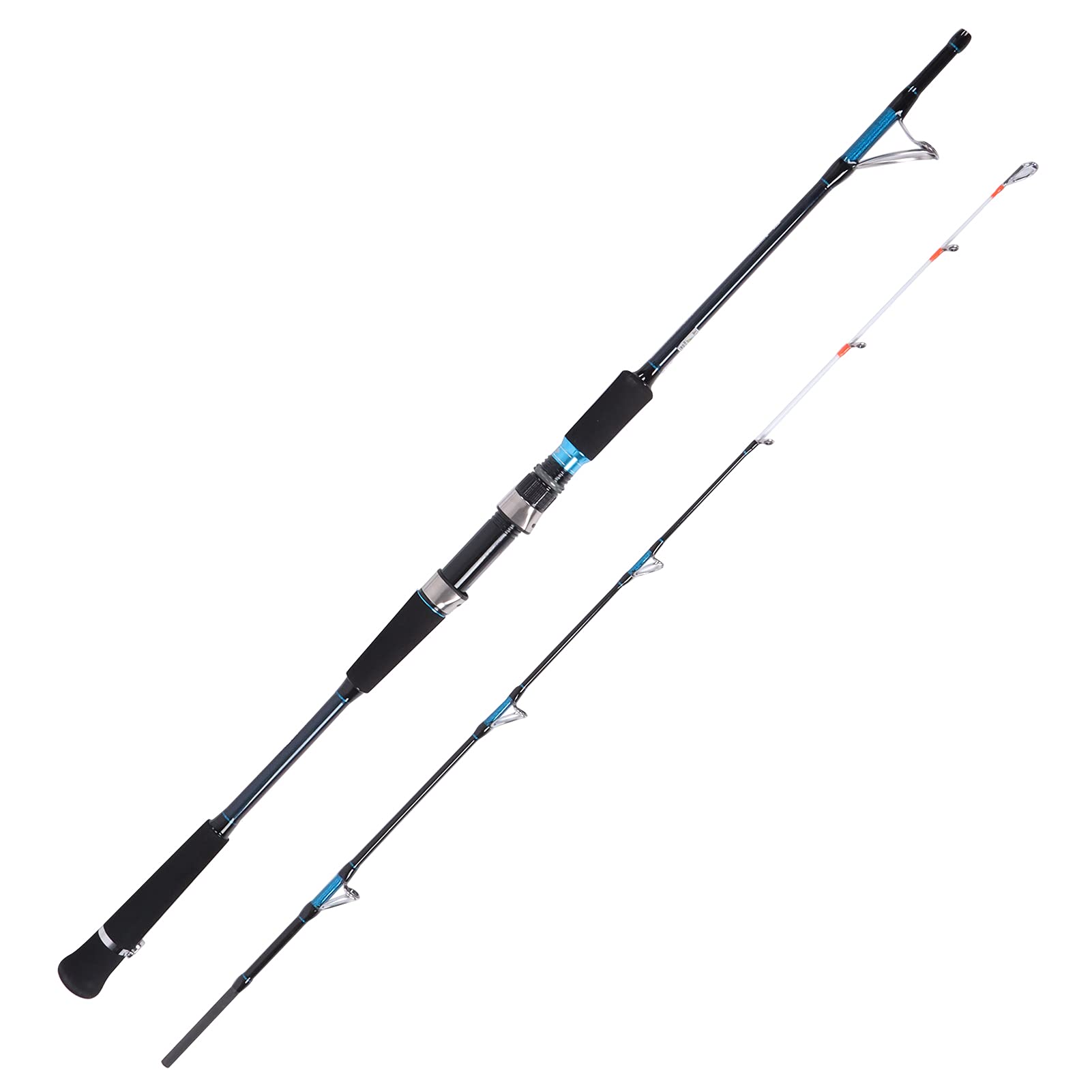 VGEBY Carbon Fiber Baitcasting Fishing Rod - Luminous Glow-in-the-Dark Design, Anti-Tangle Technology | Freshwater & Saltwater Fishing Gear for Bass, Trout, Salmon | Perfect for Night Fishing and Kayak Angling