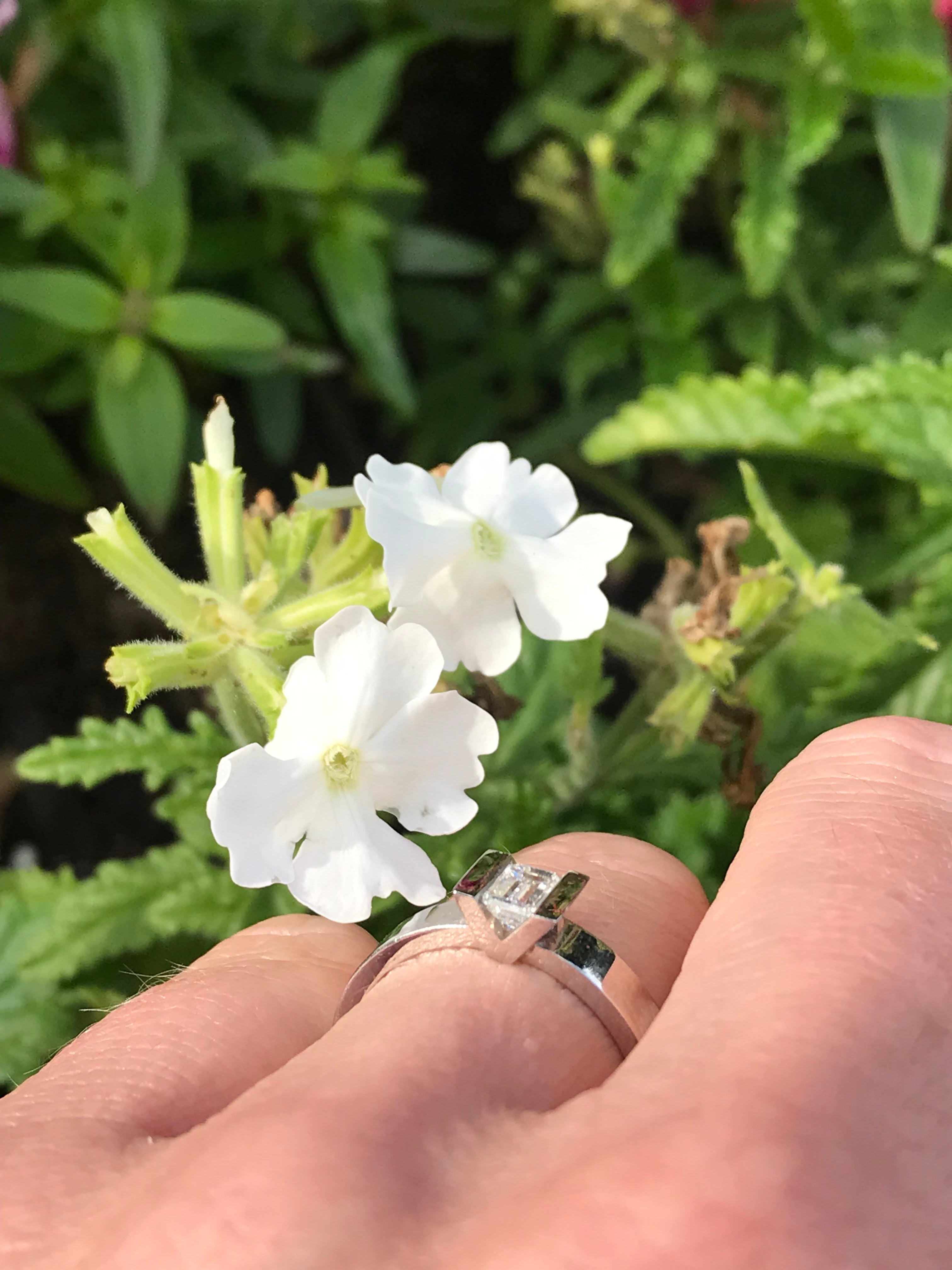 0.36ct Platinum Emerald Cut Natural Diamond Ring for Women - Elegant Engagement & Wedding Jewelry Gift