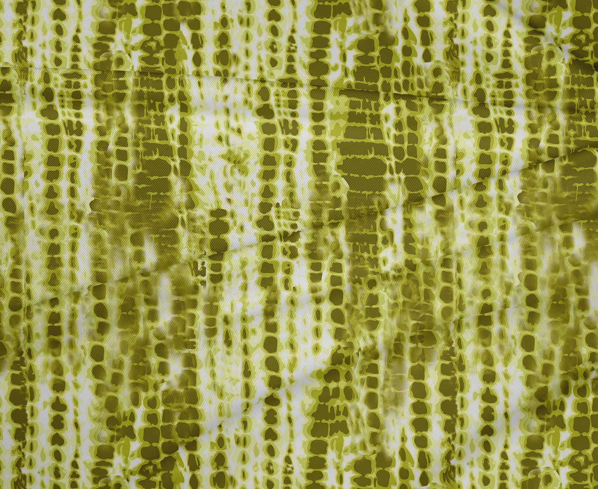 oneOone Polyester Spandex Lime Green Tie Dye Fabric - 56 Inch Wide DIY Clothing & Quilting Material (1 Yard) | Perfect for T-Shirts, Dresses, and Home Decor Projects