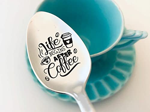 Engraved Coffee Spoon with Messages - 7