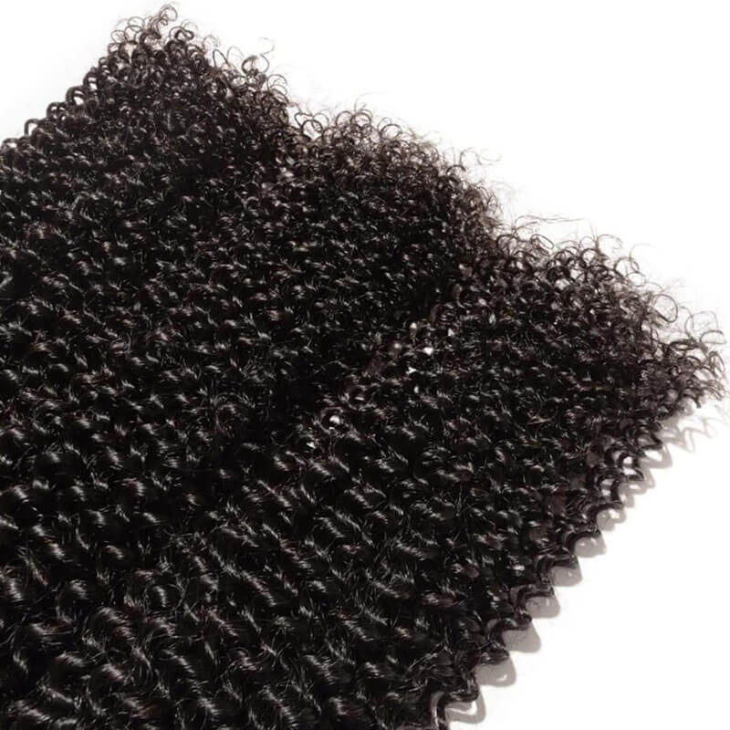 Eullair 10A Kinky Curly Virgin Human Hair Weave Bundles (3/4 Bundles) - Perfect for Natural Black Hairstyles, Braids & Protective Styles