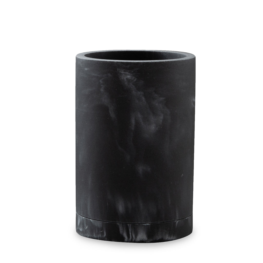 Luxury Black Marble Bathroom Accessories Set - Soap Dispenser, Toothbrush Holder & Tray - Elegant Home Decor for Modern & Spa Bathrooms