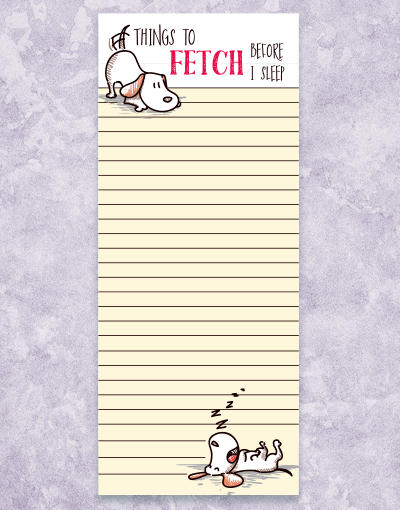 Fetch Shopping List Pads - 50 Sheets Per Pad, Tear-Off Notepad for Grocery & Errand Lists - Perfect for Kitchen, Office & On-The-Go Organization