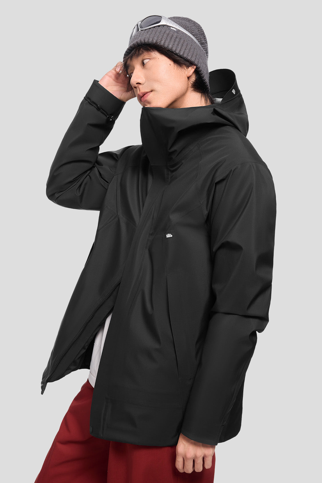 ElementFlex Men's 3-in-1 Relaxed Jacket - Lightweight Waterproof Windbreaker for Hiking, Camping & Outdoor Activities
