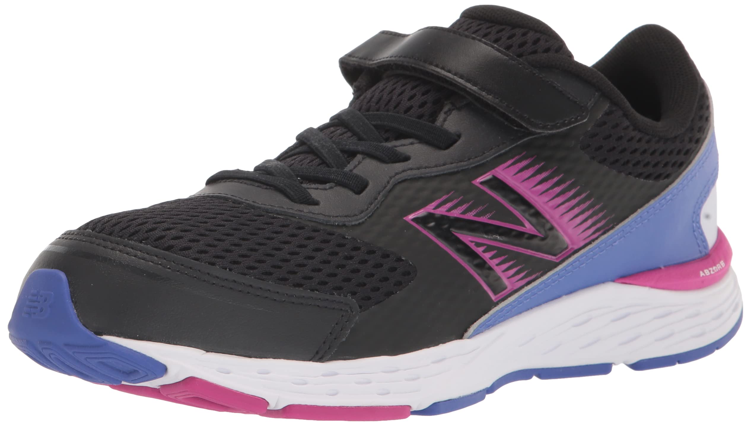 New Balance Kids' 680 V6 Hook and Loop Running Shoes - Lightweight Athletic Sneakers for Boys & Girls - Perfect for School, Play & Daily Activities