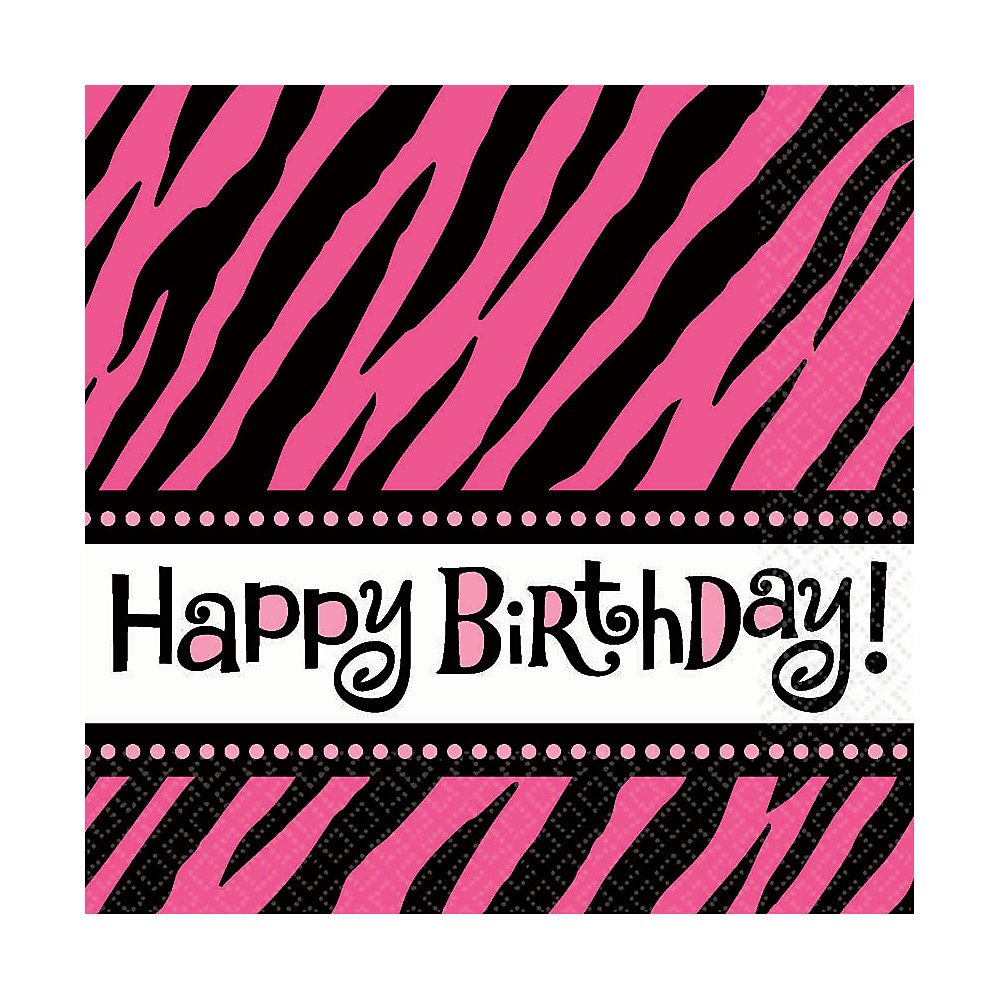 Zebra Print Lunch Napkins - Premium Disposable Party Napkins for Birthday, Baby Shower & Special Events - 20 Count Pack - Perfect for Celebrations, Decorations & Table Settings