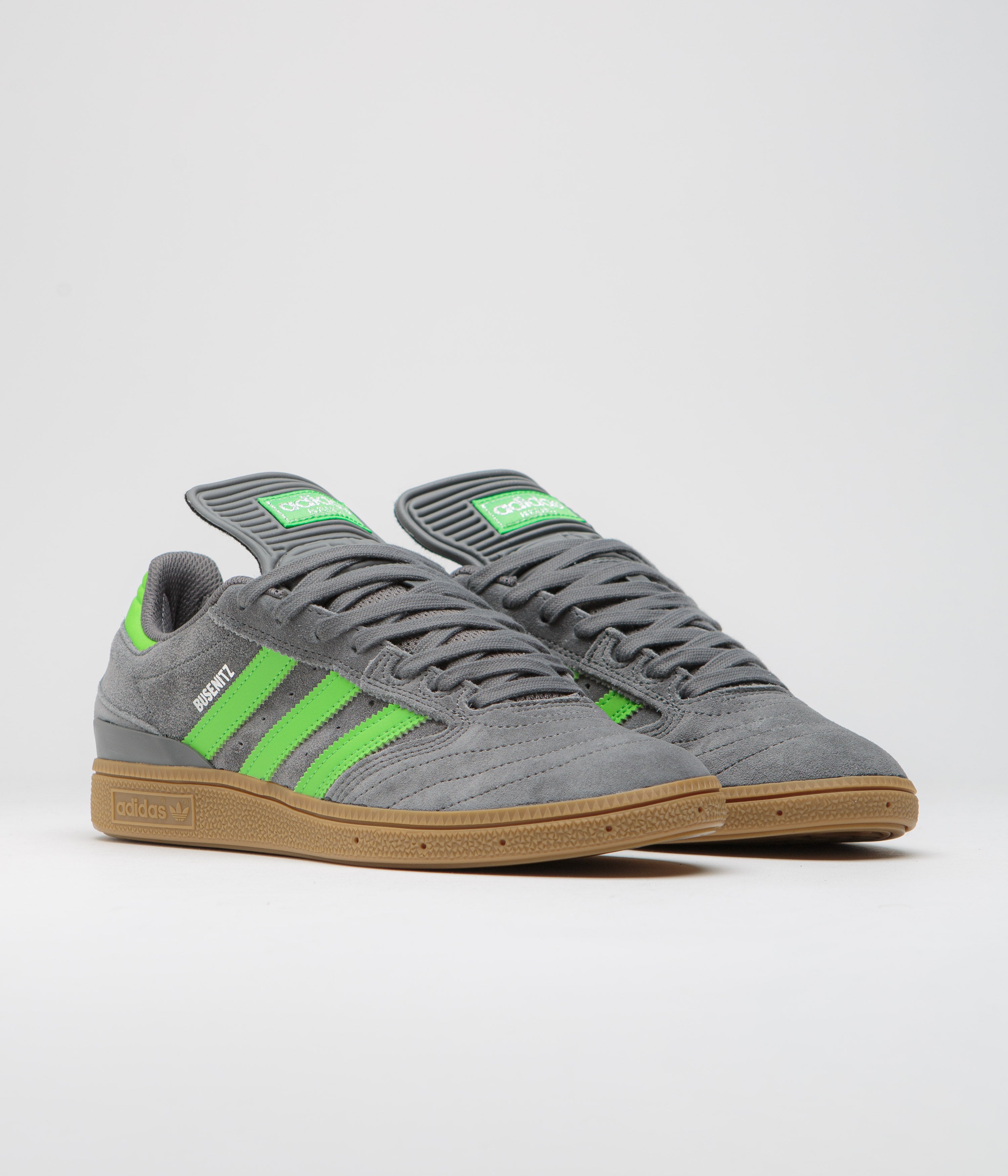Adidas Busenitz Pro Skate Shoes - Grey Four / Lime / Gum Sole | Durable & Comfortable for Skateboarding & Streetwear Fashion