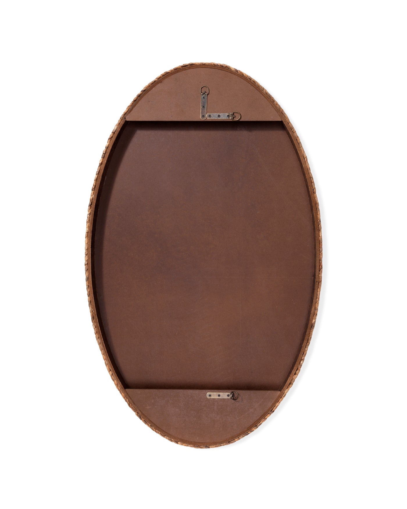 Sparrow Braided Oval Mirror - Handwoven Rattan Wall Decor for Boho Chic Living Room, Bedroom, or Bathroom - Perfect for Home, Office, and Gift Giving