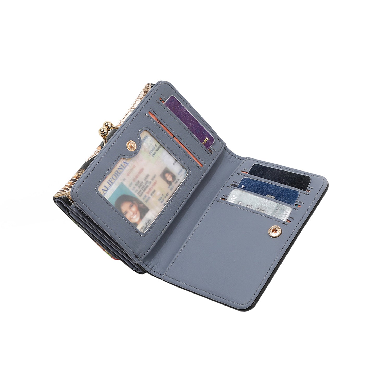 AGUSTINA Genuine Leather Trifold Wallet for Men - RFID Blocking, Multiple Card Slots & ID Window - Perfect for Travel, Business & Everyday Use