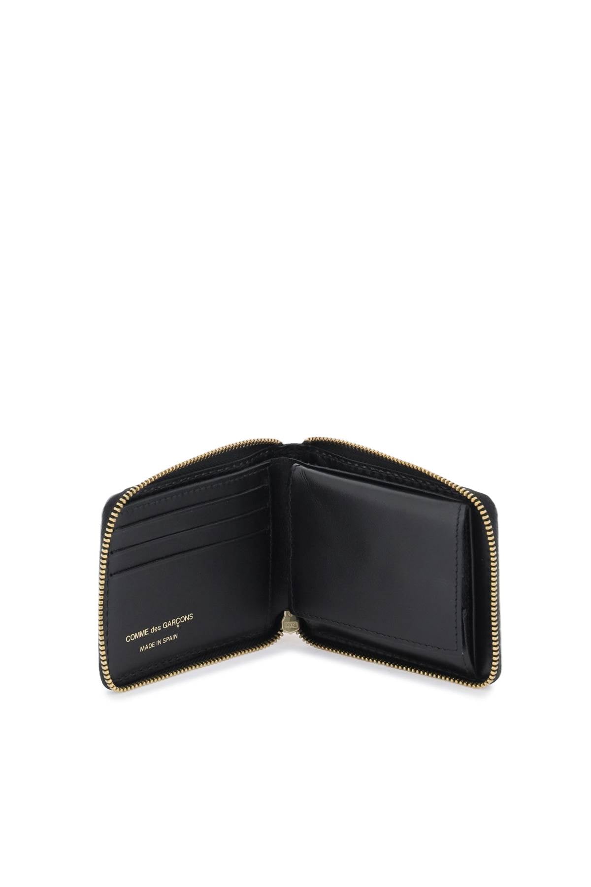 Comme des Garcons Zip Around Wallet with Lenticular Effect - Stylish RFID Blocking Bifold Wallet for Men & Women | Perfect for Travel, Business & Everyday Use