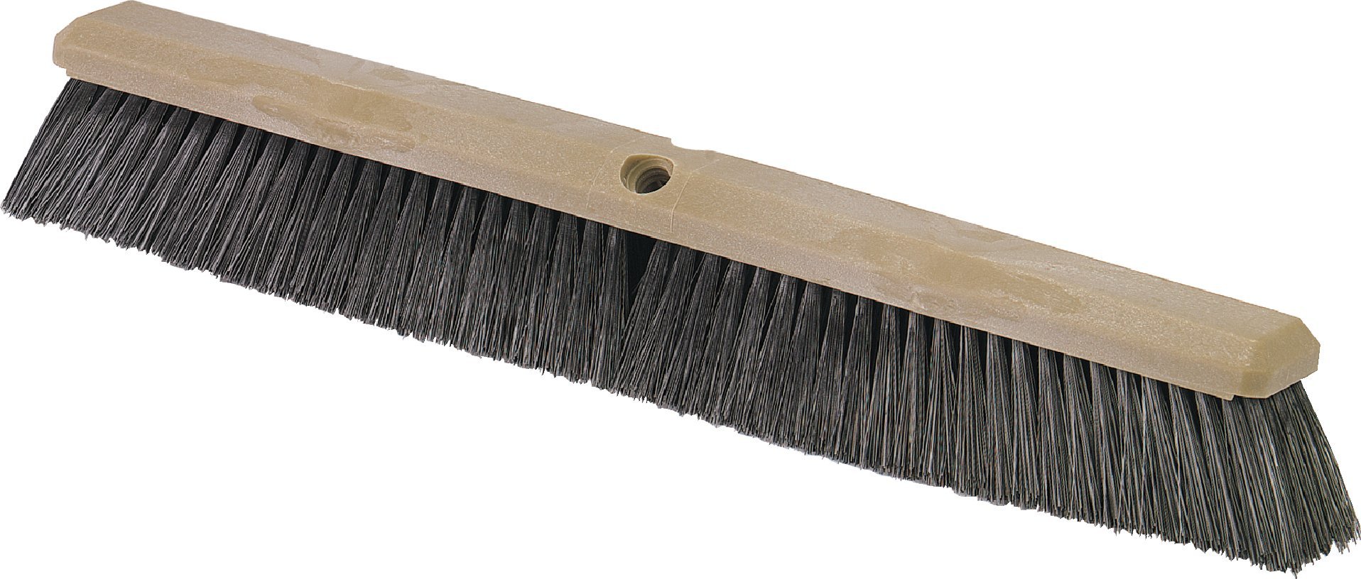 SPARTA Flo-Pac Plastic Floor Sweep - 24 Inch Heavy Duty Floor Brush for Commercial Cleaning - Black (Pack of 12) - Ideal for Warehouses, Garages & Industrial Spaces