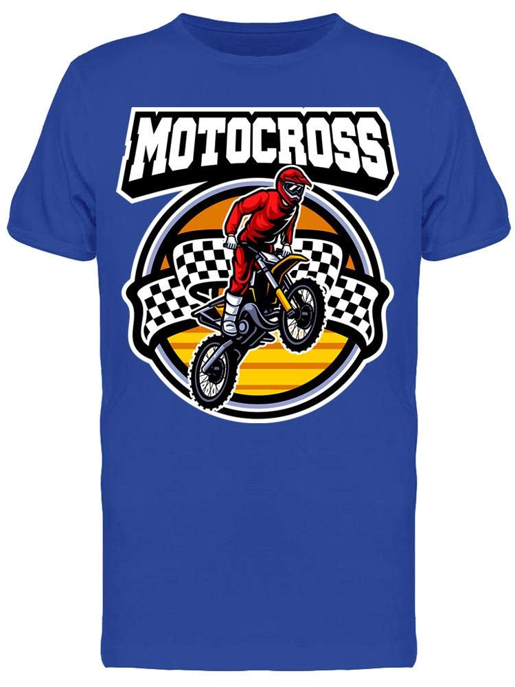 Red Motocross Graphic T-Shirt for Men - Durable & Stylish Cotton Tee for Riding, Racing & Casual Wear