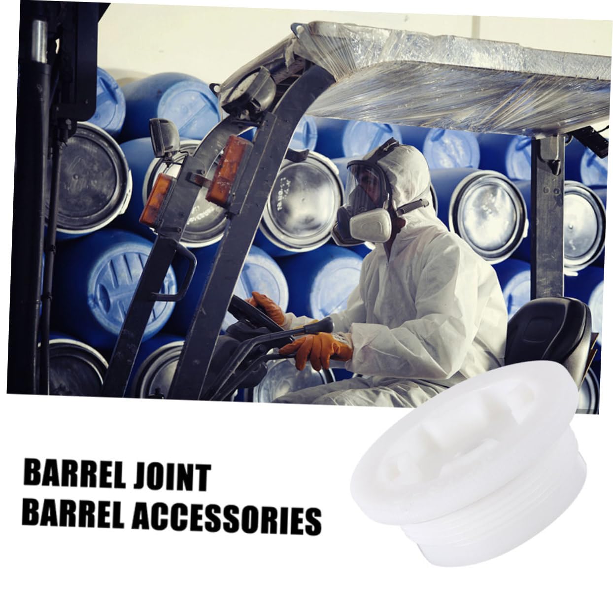 10 Pcs Plastic Bucket Lids - Screw-On Waterproof Covers for Chemical & Water Buckets - Anti-Splash Threaded Sealing Caps - Ideal for Storage, Transport & Outdoor Use