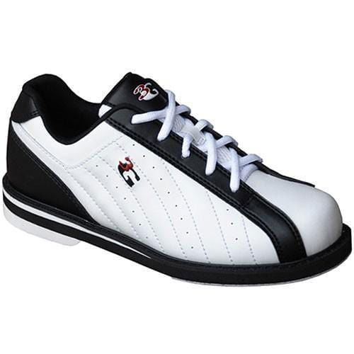 3G Unisex Black & White Bowling Shoes for Men & Women - Perfect for Bowling Alleys, League Play & Casual Wear
