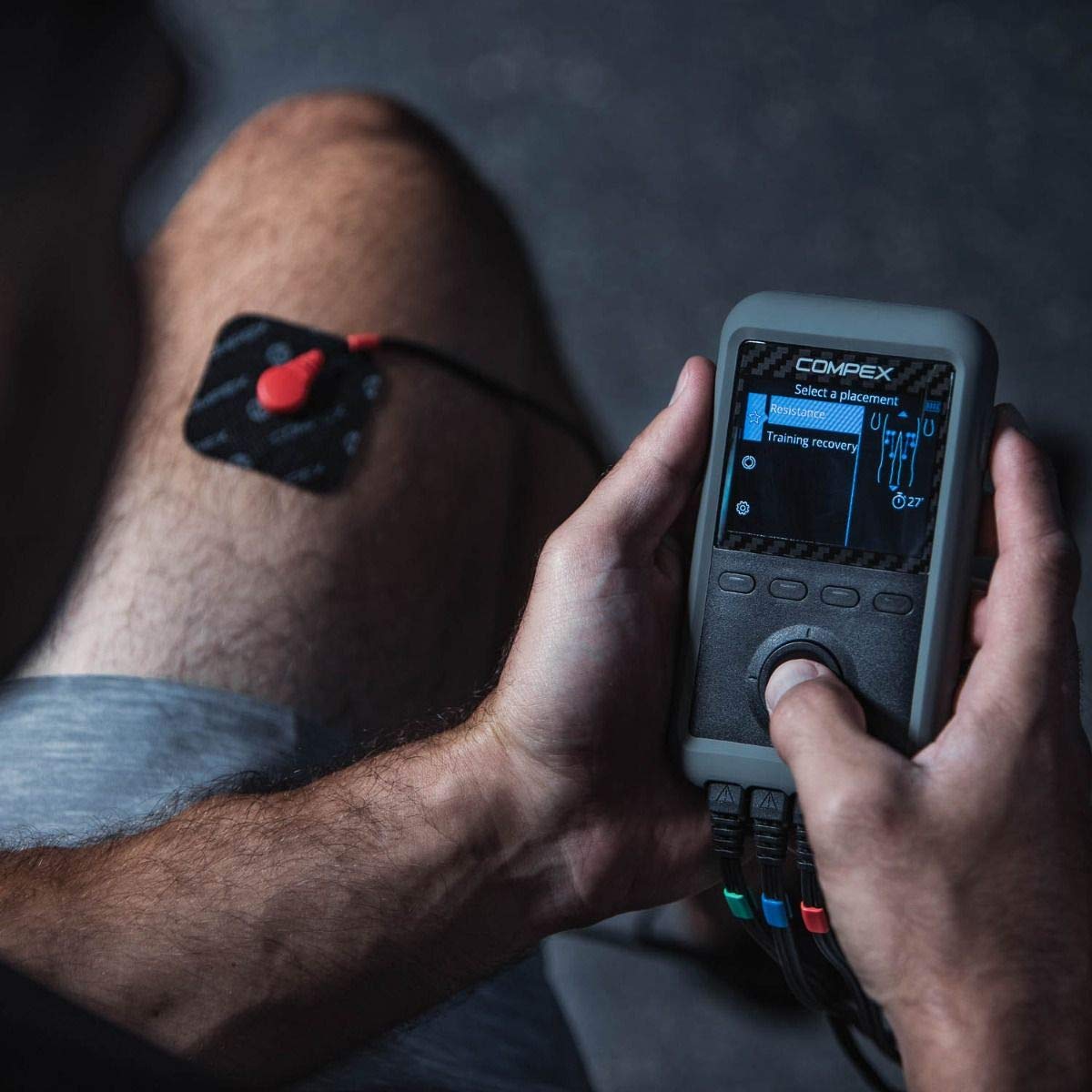 Compex Performance 3.0 Muscle Stimulator with TENS Kit - 6 Professional Programs for Pain Relief & Muscle Recovery - Gray - Ideal for Athletes, Physical Therapy & Home Fitness Training