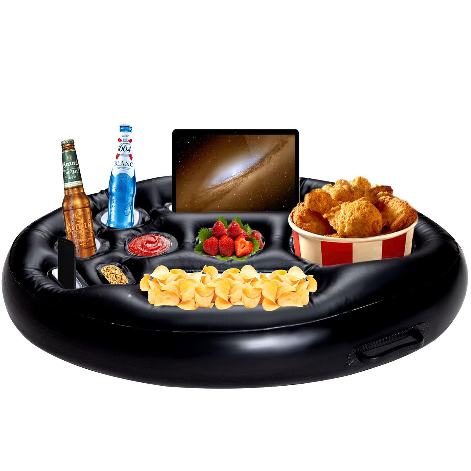 NOCCUR Floating Drink Holder for Pool - Insulated Pool Cup Floats for Hot Tubs, Summer Parties & Beach - Waterproof Drink Float Accessories for Adults (Use by Pool, Hot Tub, Beach Vacations & Summer Gatherings)