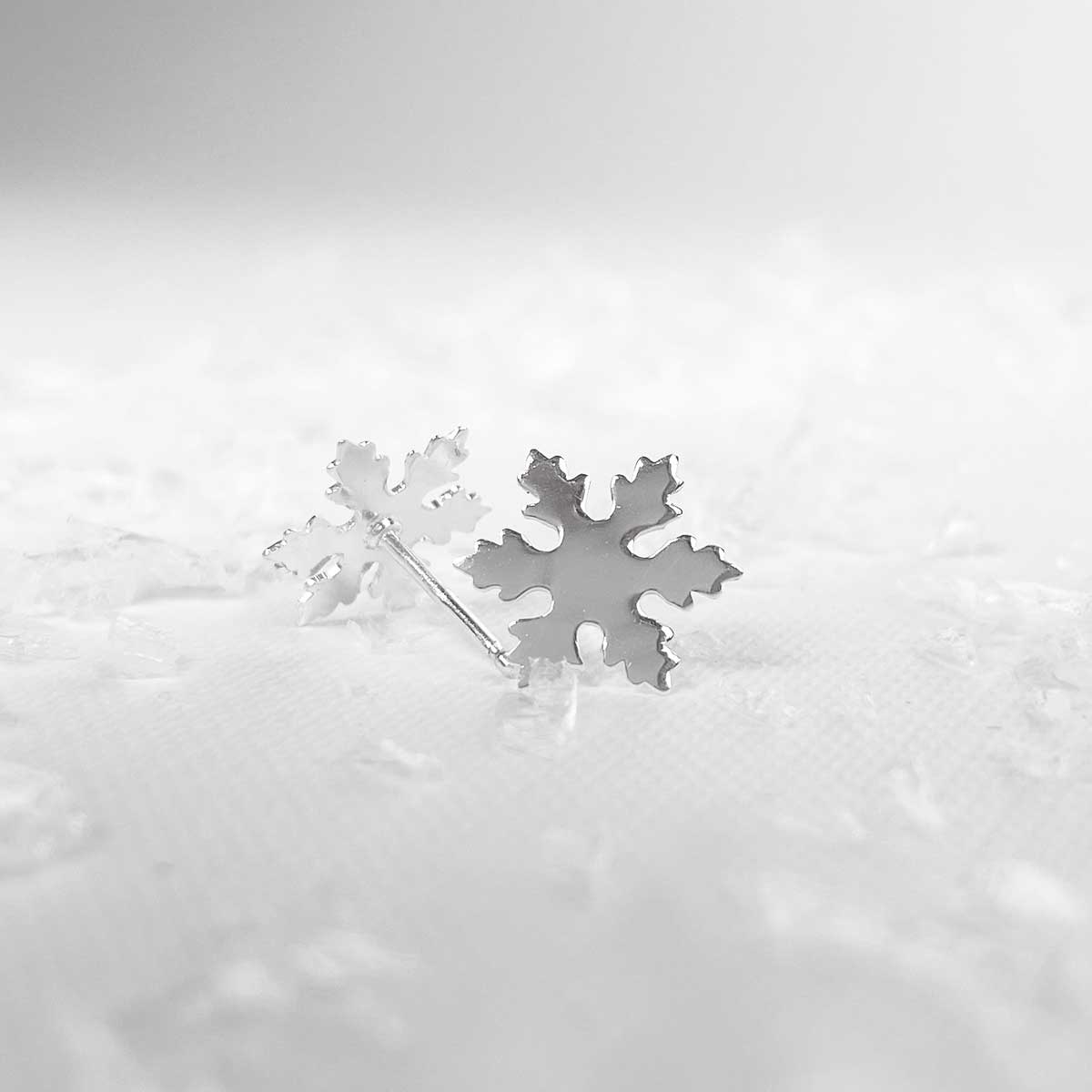 Sterling Silver Snowflake Earrings with Gift Box - Elegant Winter Jewelry for Women - Perfect for Christmas Gifts, Holiday Parties & Special Occasions