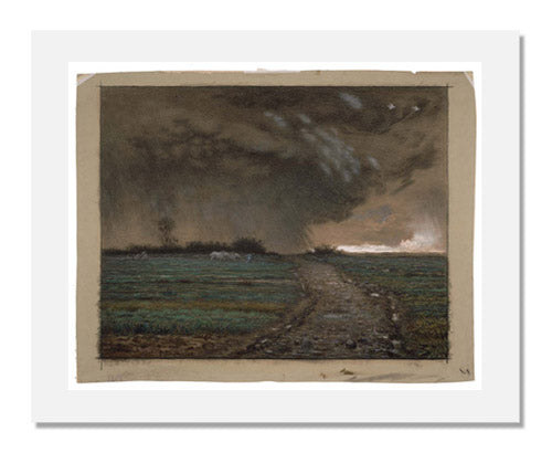 Jean François Millet The Storm Coming - Famous French Landscape Oil Painting Reproduction - Wall Art for Living Room, Bedroom & Office Decor