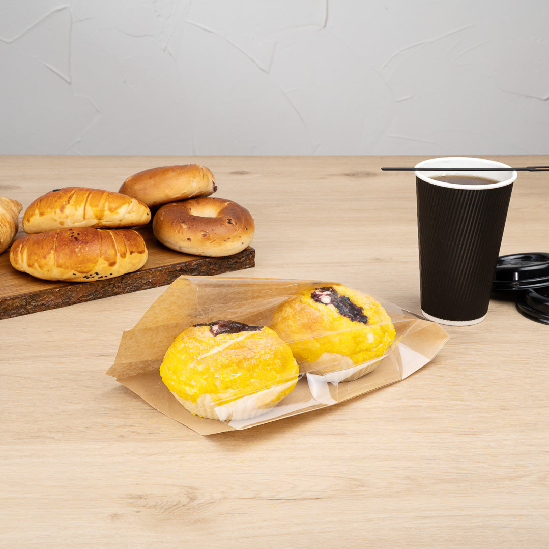 Eco-Friendly Kraft Paper Bread Bags with Side Window - 6