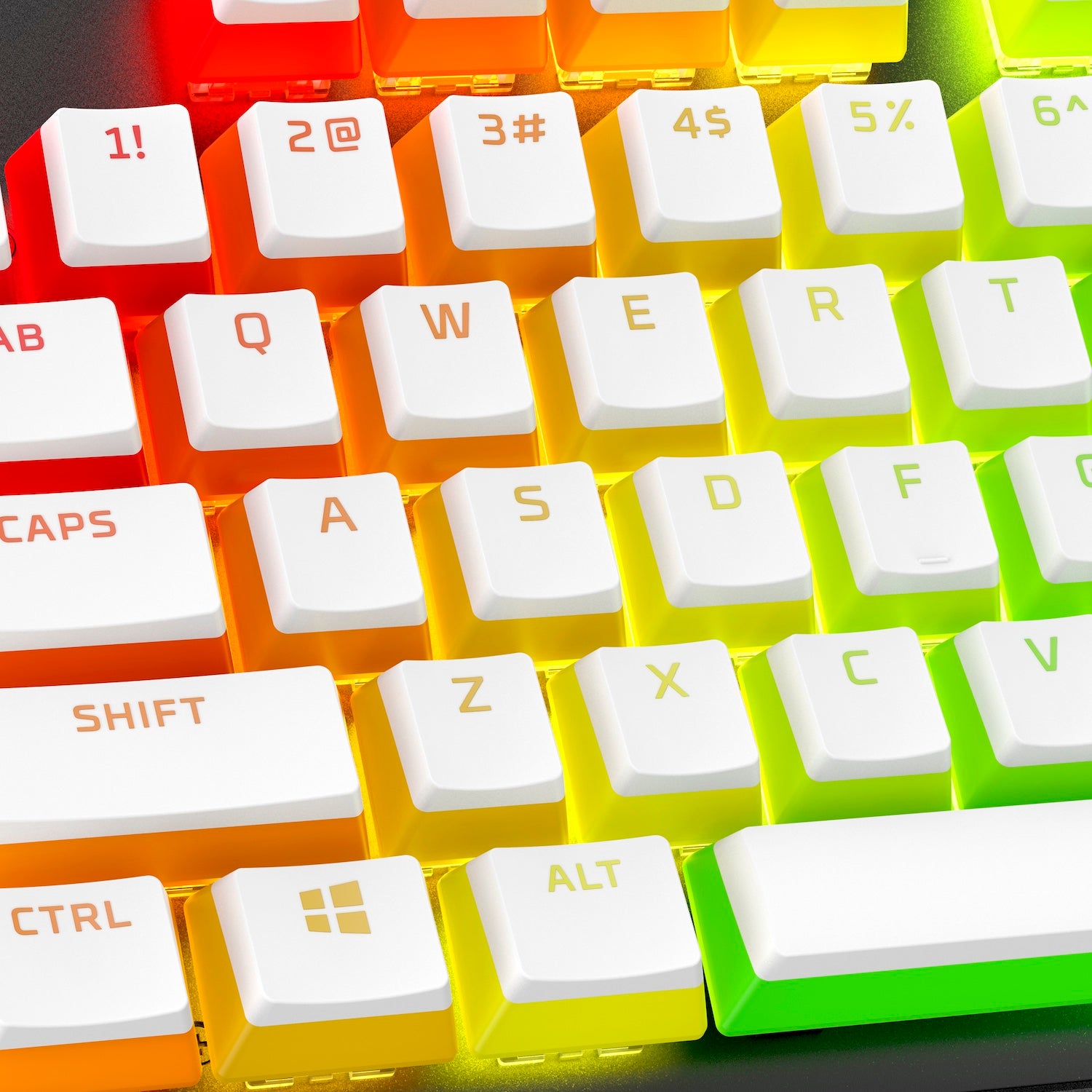 HyperX Pudding Keycaps 2 - Full 104/105 Key Set - PBT Double-Shot Keycaps for Mechanical Keyboards - Perfect for Gaming, Typing & Custom PC Builds