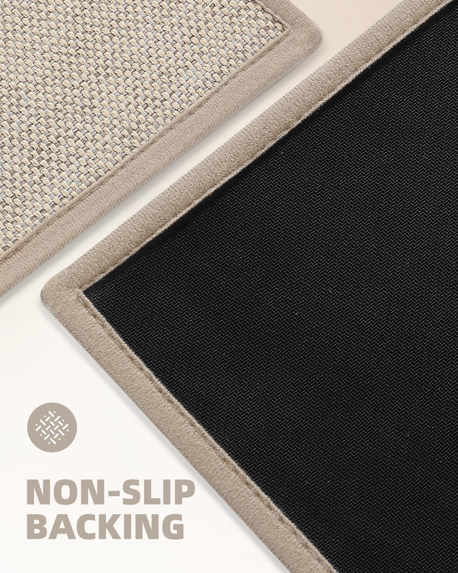 Non-Slip Washable Kitchen Rugs - Absorbent Woven Runner Mat 17