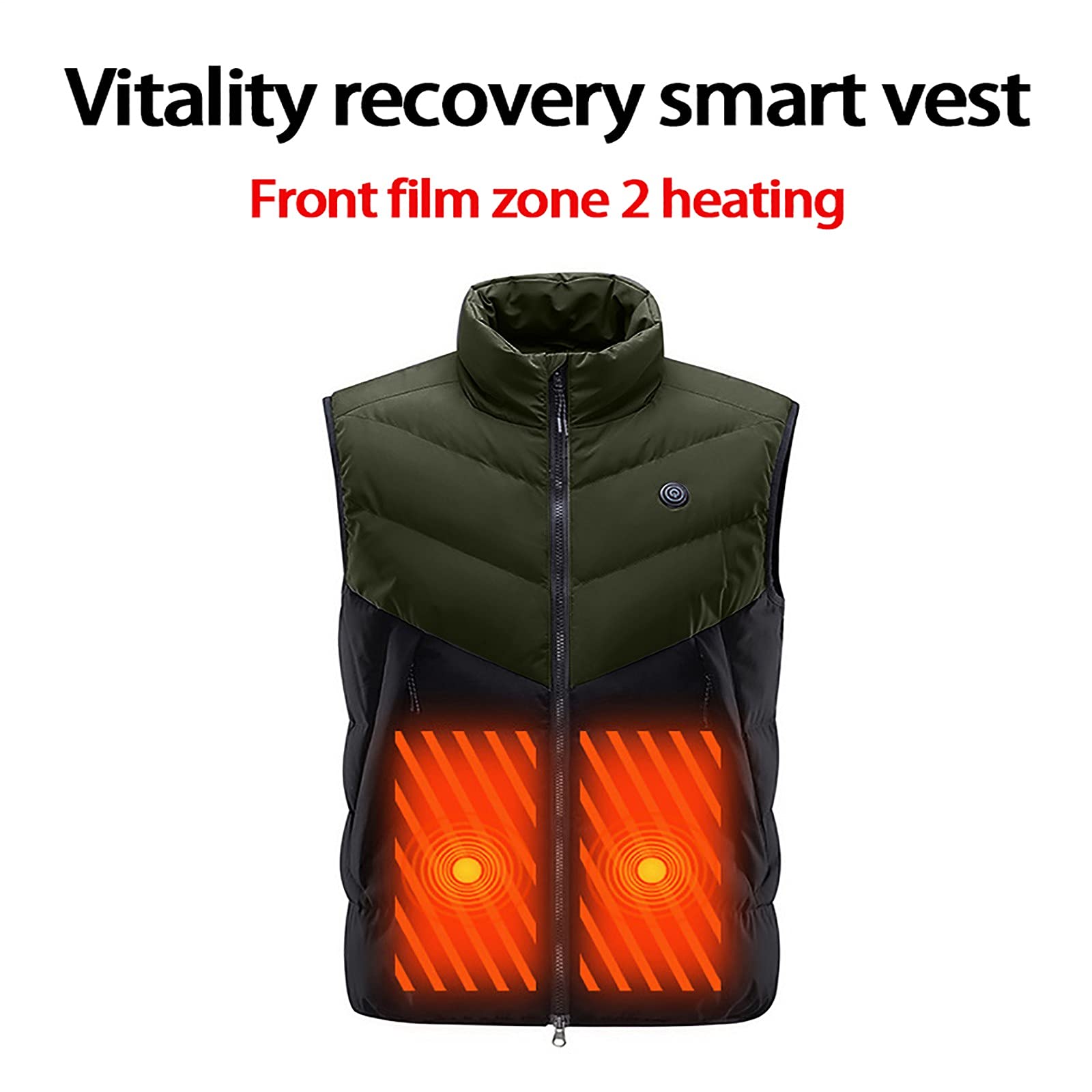 Lightweight Heated Vest for Women - USB Rechargeable Electric Heating Jacket with 3 Temperature Settings | Perfect for Winter Outdoor Activities, Camping, Hiking & Cold Weather Commute (Batteries Not Included)