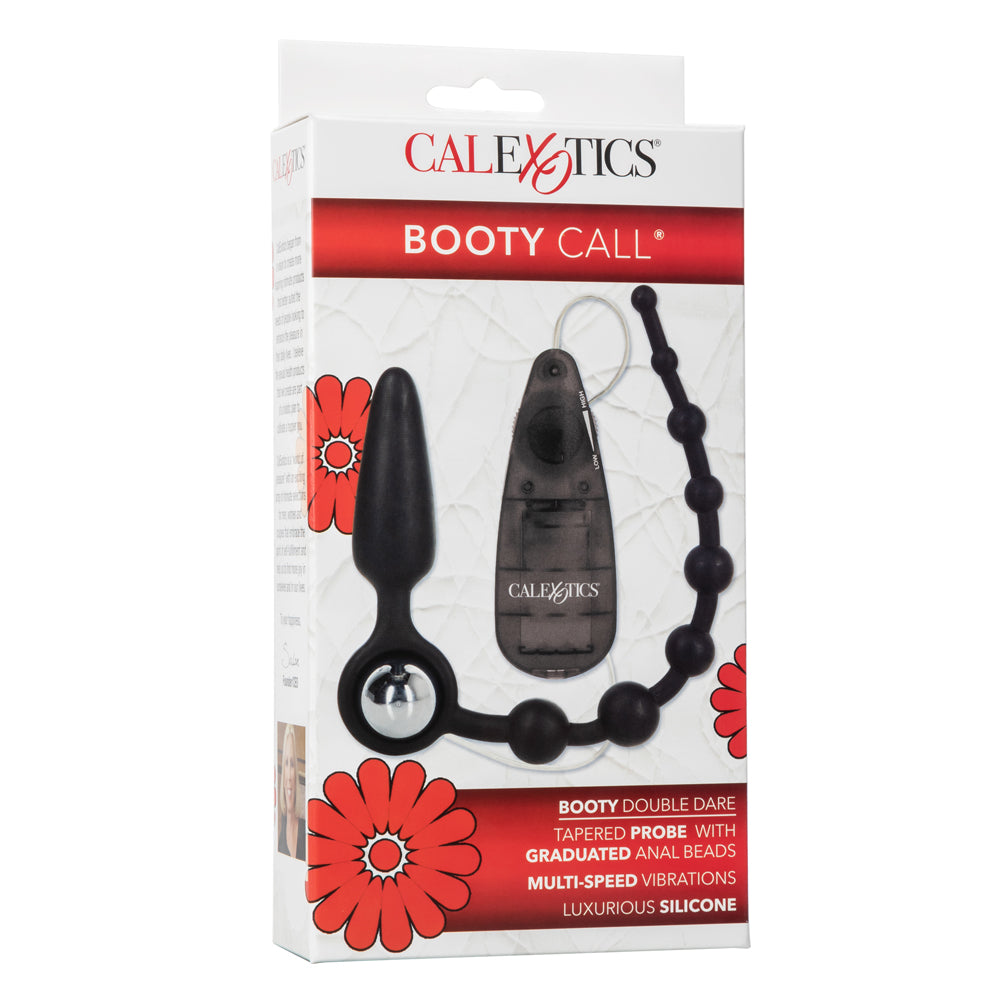 Booty Call Booty Double Dare Vibrating Anal Plug & Beads - Remote Control Adult Toy for Couples & Solo Play - Perfect for BDSM, Roleplay & Sensual Exploration