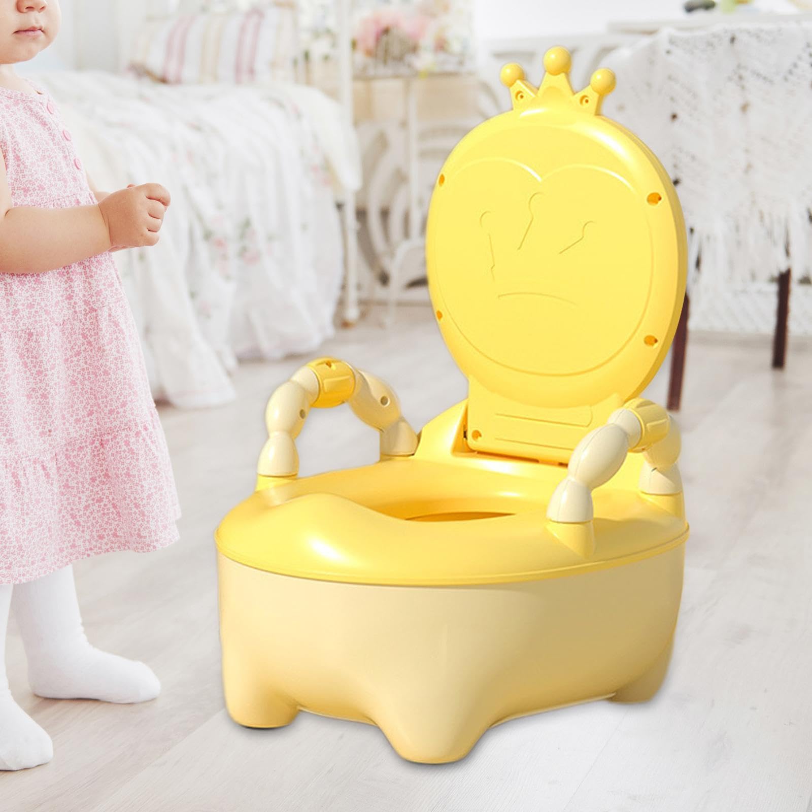 TTETZ Baby Potty Training Seat - Easy to Clean Toddler Toilet Chair for Girls & Boys Ages 0-7 Years | Home & Travel Use for Infants & Kids