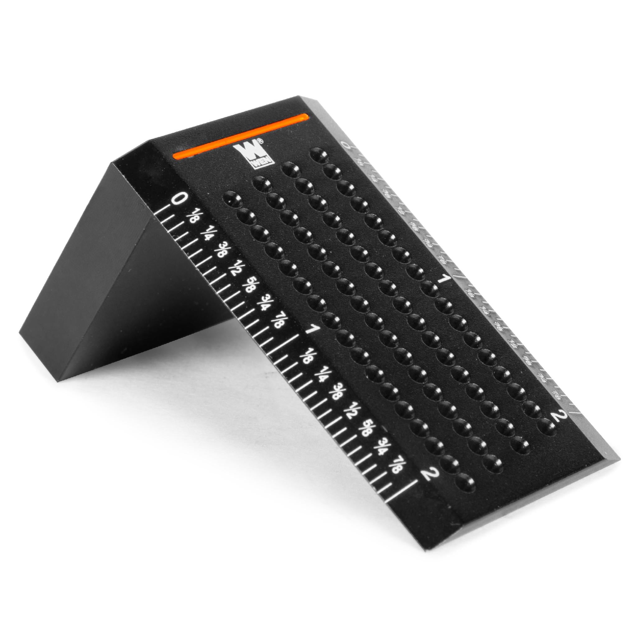 WEN ME899R Pocket Marking Edge Ruler - Compact Measuring Tool for Woodworking, Metalworking & DIY Projects | Perfect for On-Site Measurements & Precision Marking