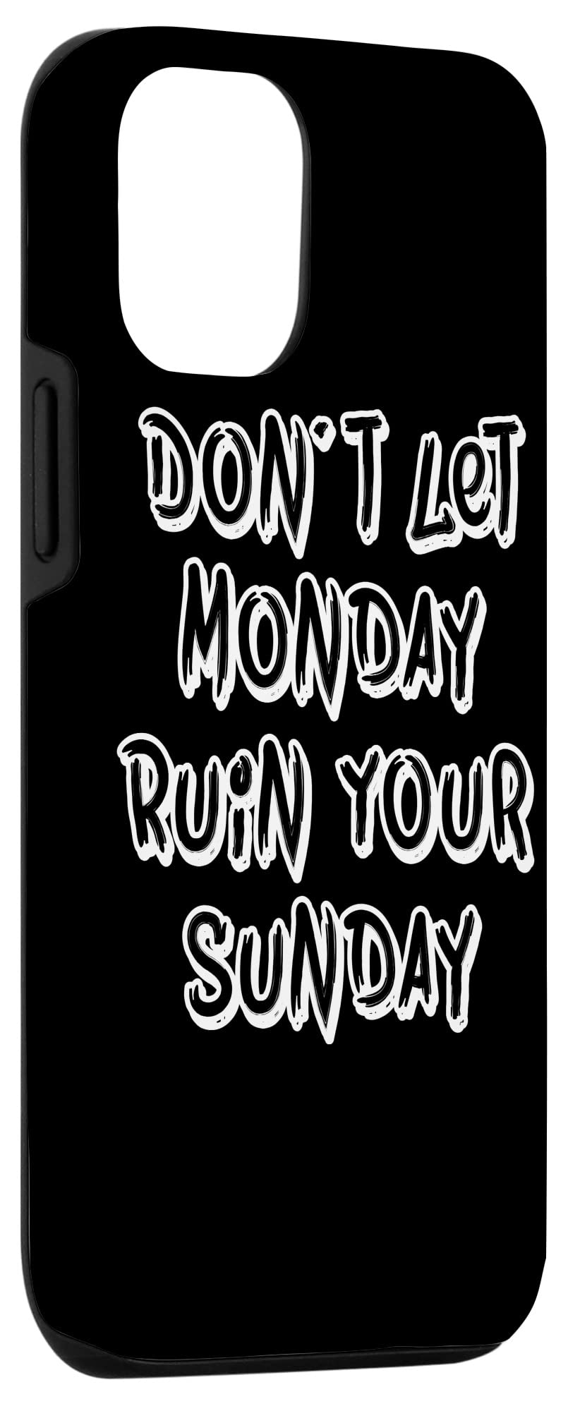 iPhone 12/12 Pro Motivational Weekend Phone Case - Funny Inspirational Quote Cover for Work Life Balance - Perfect for Office, School, Travel & Daily Use