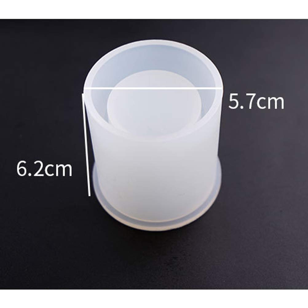 2Pcs DIY Square Resin Mold Set - Cube & Cylinder Silicone Molds for Flower Pots, Planters, Pen Holders - Perfect for Epoxy Resin Crafts, Home Decor, and Gift Making
