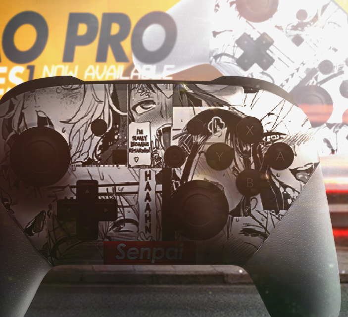 Custom Switch Pro Controller with Ahegao Design - High-Performance Gaming Pad for Nintendo Switch | Perfect for Competitive Gaming & Streaming