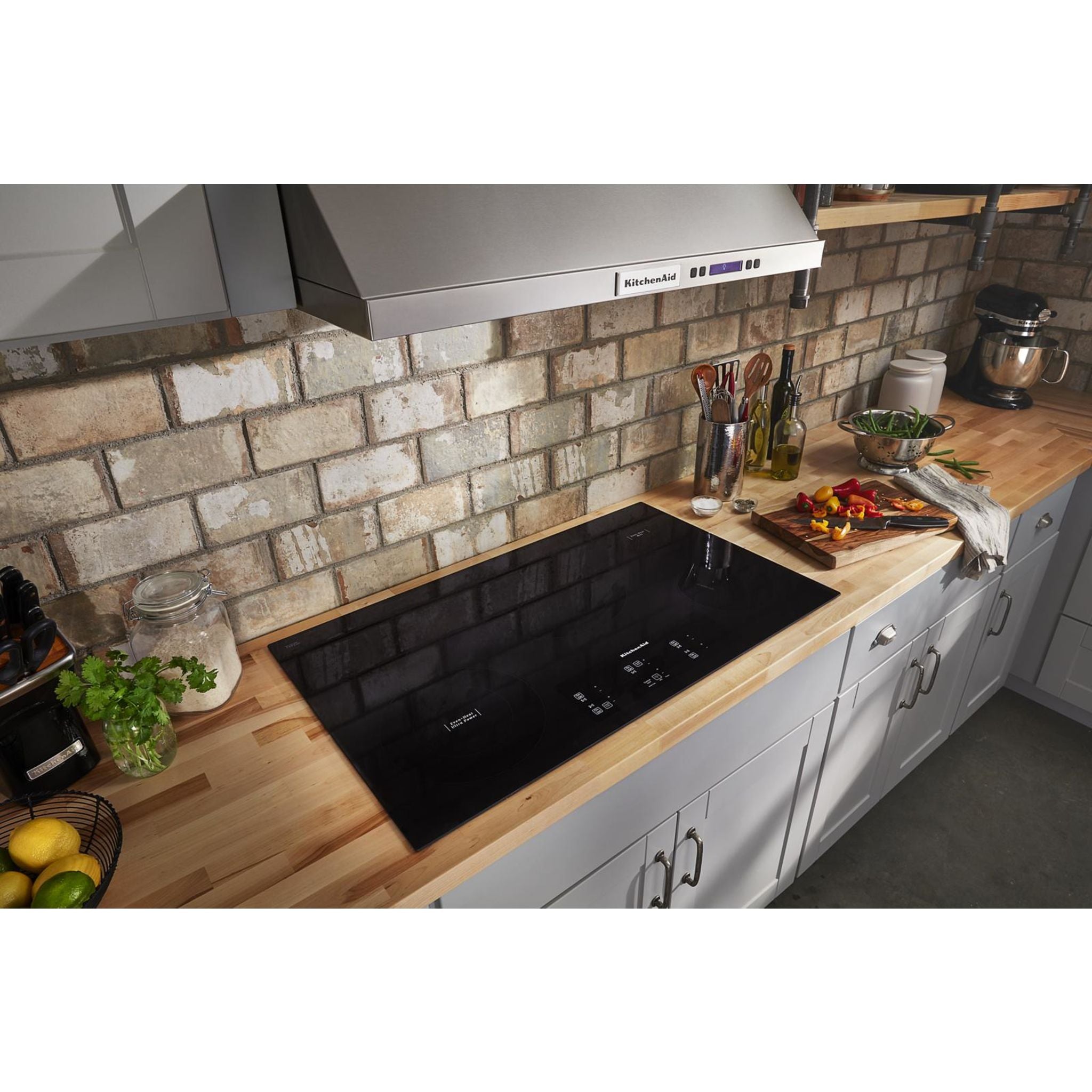 KitchenAid 36-Inch Electric Cooktop with 5 Sealed Burners - KCES956KBL Black | Perfect for Home Kitchens & Cooking Enthusiasts