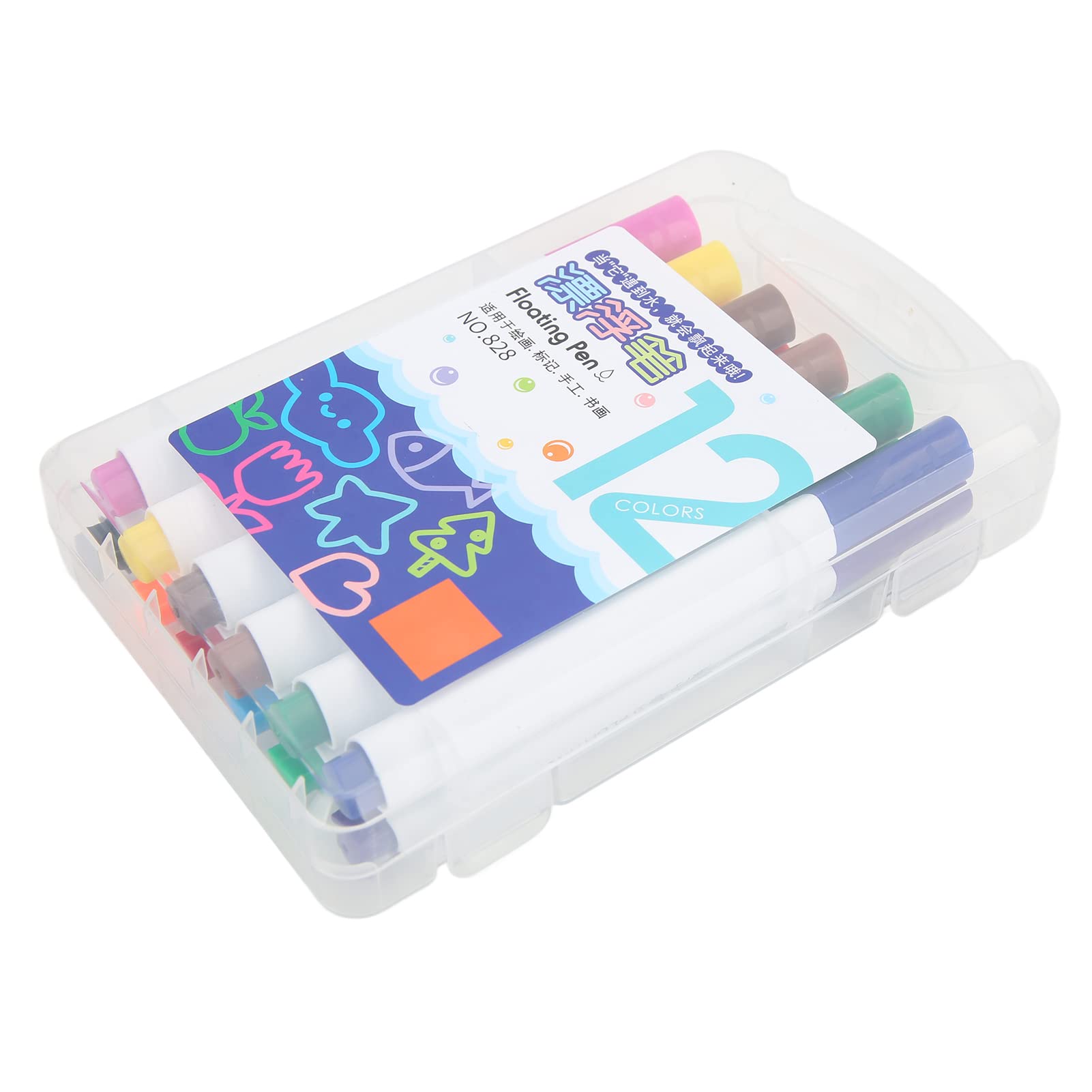 Jeanoko 12-Piece Water Painting Pens Set - Floating Plastic Shell Design for Kids Art Projects, Relaxing Drawing & Creative Play | Perfect for Home, Classroom & Outdoor Activities