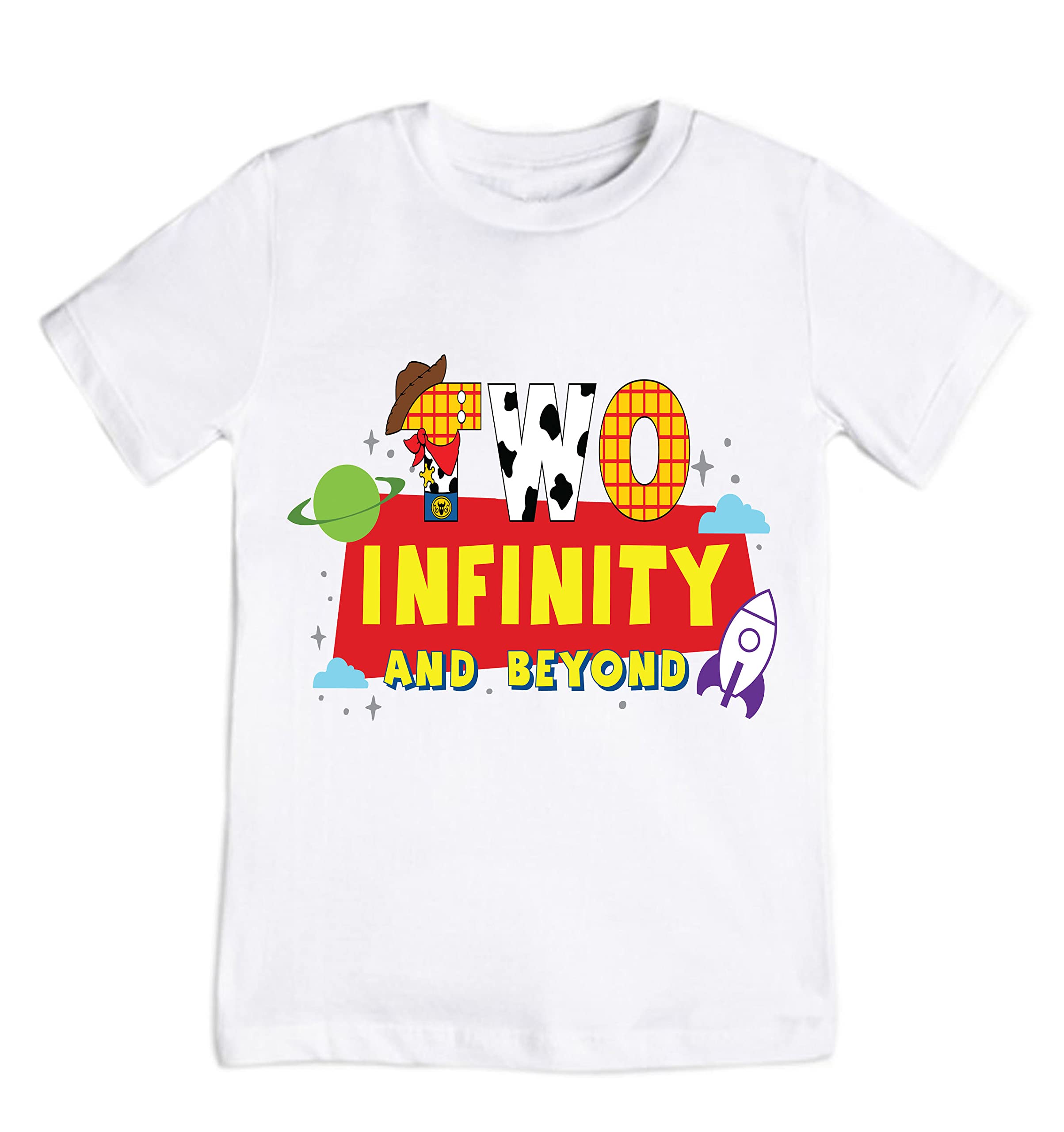 2nd Birthday Shirt for Toddlers - Two Infinity and Beyond Themed Outfit for Boys & Girls (3T) | Perfect for Birthday Parties, Photo Shoots & Special Celebrations
