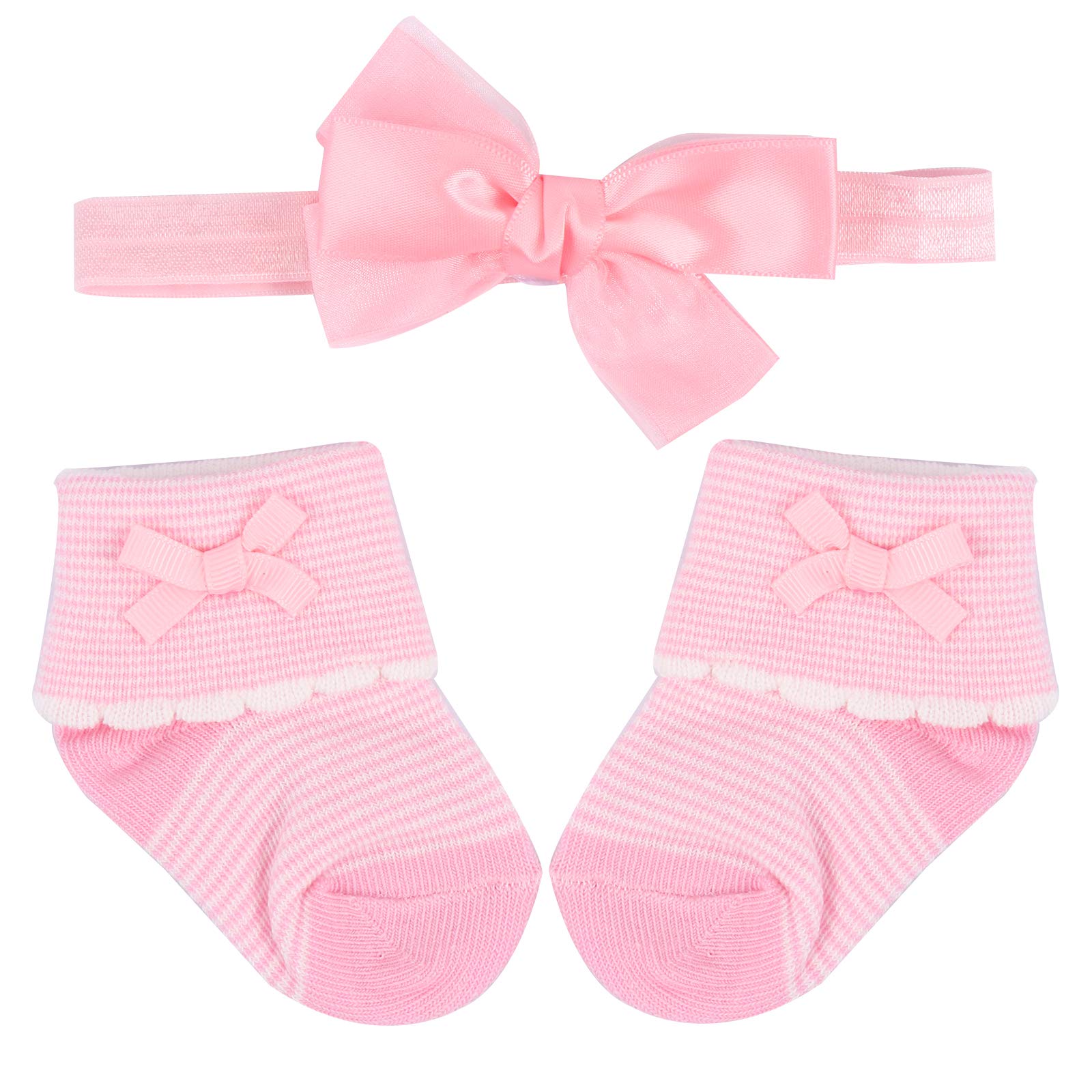 GALPADA Christmas Baby Lace Socks Set - 3 Pairs Holiday Infant Socks for Girls & Boys - Soft Cotton Decorative Stockings for Newborns & Toddlers - Perfect for Xmas Photos, Gifts & Family Matching Outfits