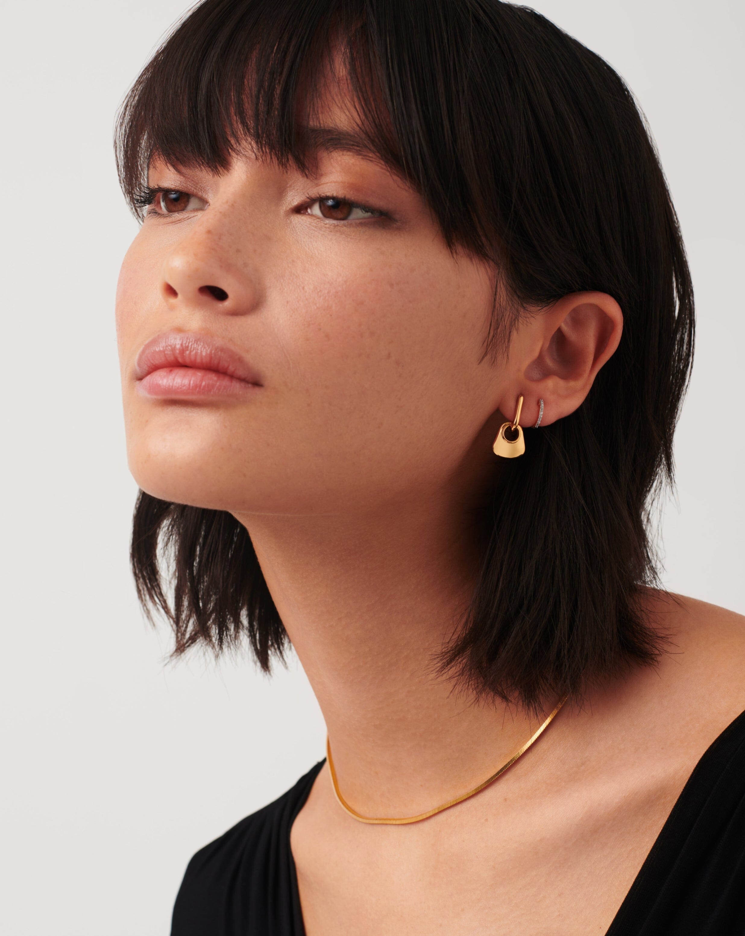 Hera Mini Charm Hoop Earrings for Women - Dainty Gold/Silver Small Hoop Earrings with Charms - Perfect for Everyday Wear, Gifts & Special Occasions