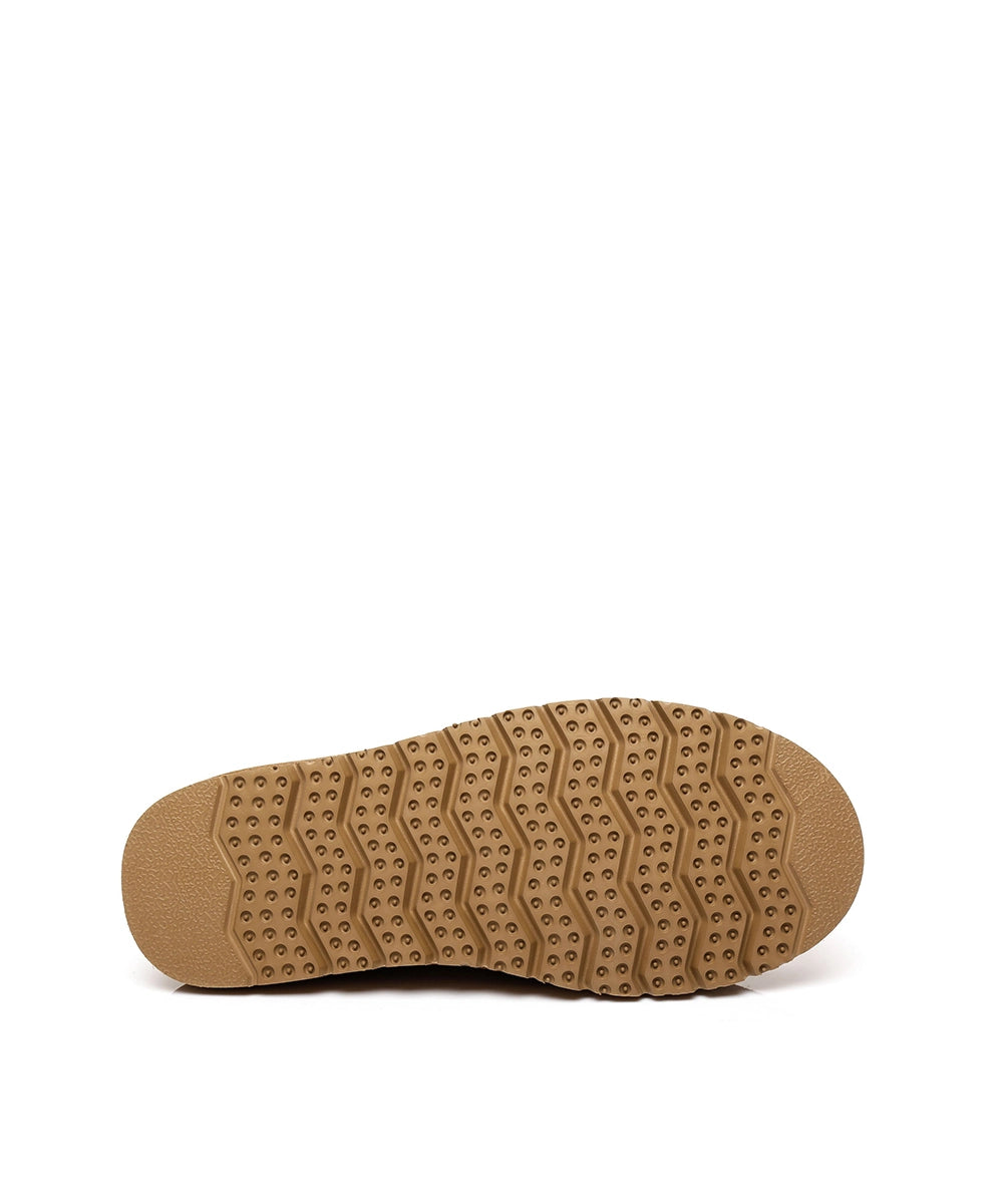 Men's Vinny UGG Slippers - Cozy Sheepskin Indoor/Outdoor House Shoes for Winter Comfort & Warmth - Perfect for Home, Office & Travel