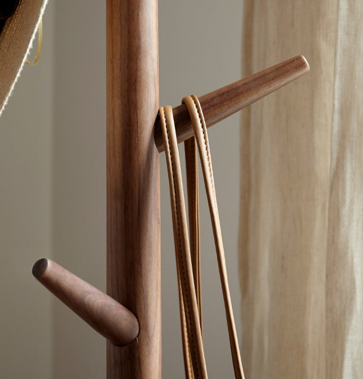 Premium Black Walnut Wooden Clothes Hangers - Natural Solid Wood Hangers for Luxury Wardrobe & Closet Organization (Set of 10) - Perfect for Jackets, Dresses & Delicate Garments